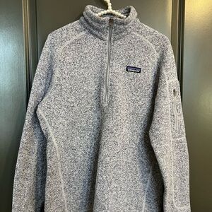 Patagonia Pastel Purple Quarter-Zip Pullover